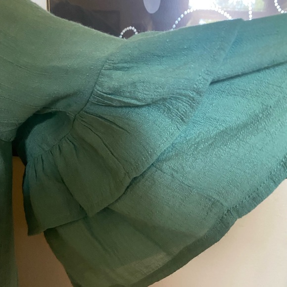 Umgee sea mist dress with flowers. Size medium - Picture 4 of 6